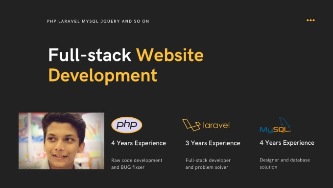 Gig Preview - Develop a dynamic website by using PHP laravel codeigniter