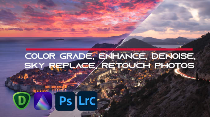 Gig Preview - Enhance, denoise,  and retouch your images using ai