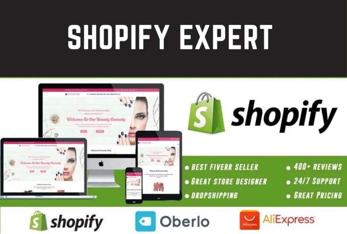 Gig Preview - Create shopify website or one product store, dropshipping store or landing page