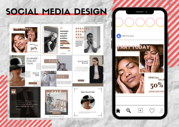 Gig Preview - Create social media design, posts or banner ads