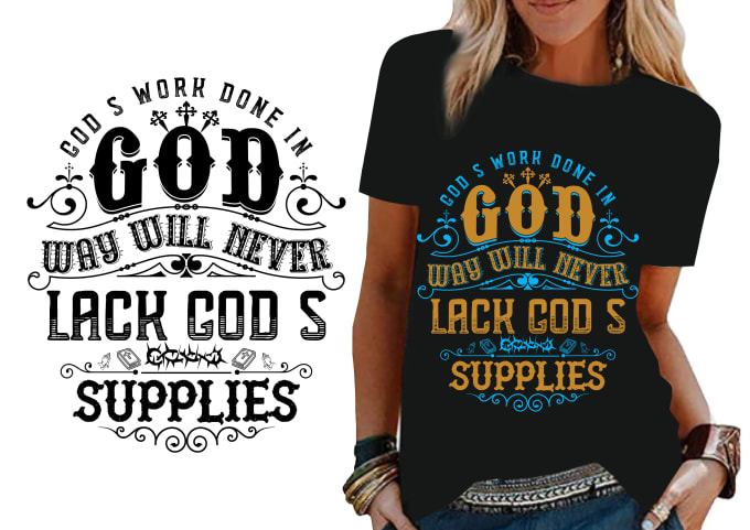 Gig Preview - Design christian typo graphic t shirt designs