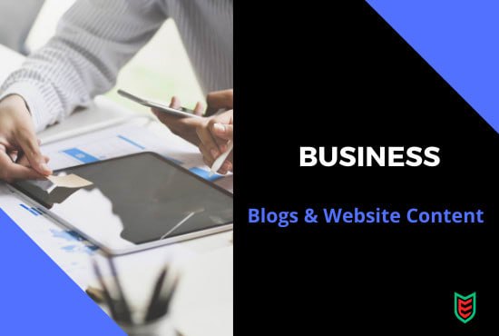 Gig Preview - Write SEO business blogs, articles, website content