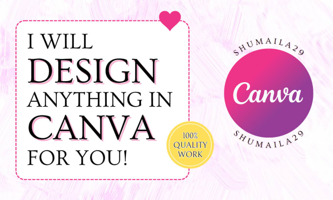 Gig Preview - Design anything in canva for you