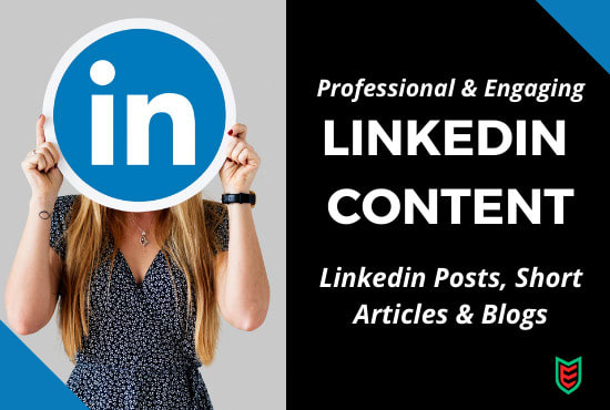 Gig Preview - Write linkedin content, linked in posts, articles