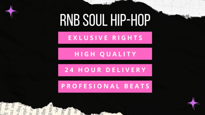 Gig Preview - Make hip hop, trap, pop, afrobeat, rnb, rap custom beats