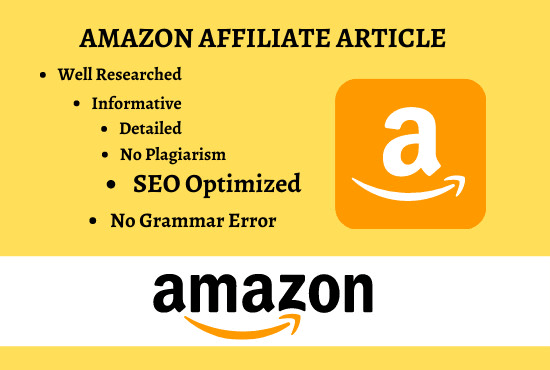 Gig Preview - Write amazon affiliate articles