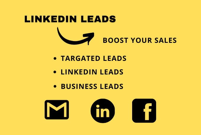 Gig Preview - Do lead generation b2b leads and linkedin search