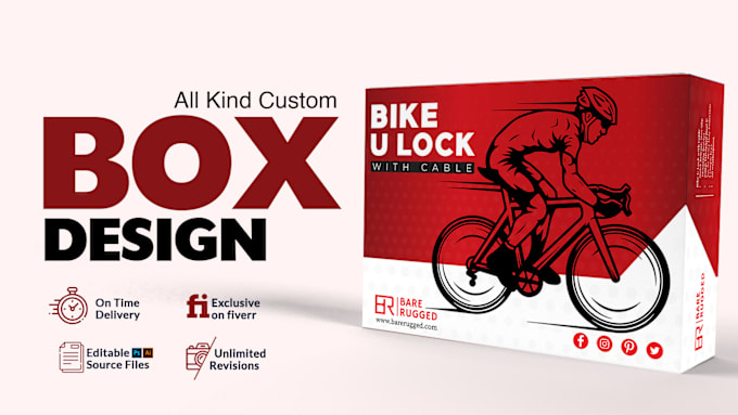 Gig Preview - Create professional product packaging, mailer box design