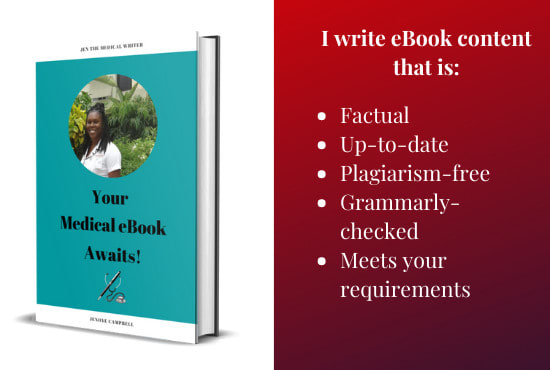 Gig Preview - Ghostwrite a medical ebook for you