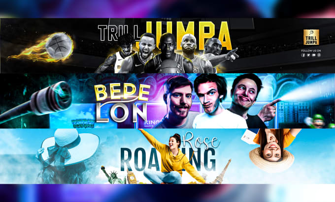 Gig Preview - Design professional youtube channel art, facebook cover, or banner in 24 hours