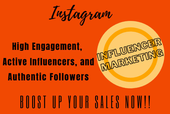 Gig Preview - Find instagram influencers for influencer marketing campaigns