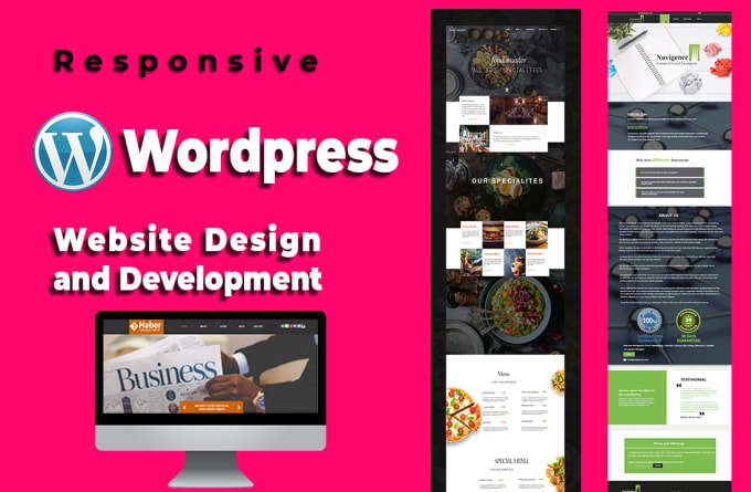 Gig Preview - Design and develop wordpress website in 24 hours