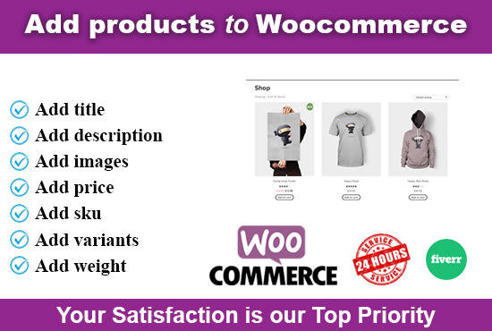 Gig Preview - Do woocommerce product listing