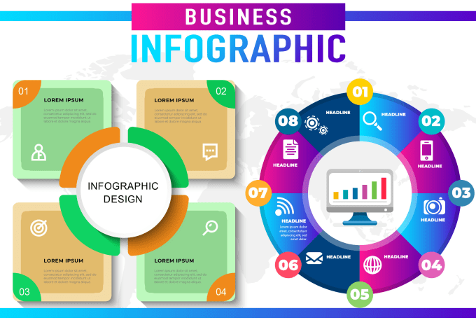 Gig Preview - Flowchart, pie chart, flow process, infographic design