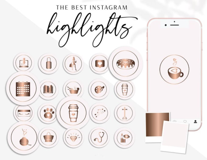 Gig Preview - Design elegant instagram highlight icons