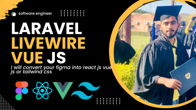 Gig Preview - Develop full PHP laravel livewire vue js nuxt website