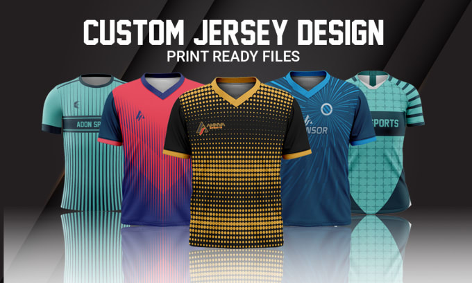 Gig Preview - Do custom jersey design or sportswear jersey for sublimation