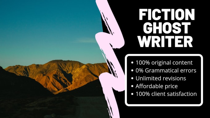 Gig Preview - Be your fiction ghost writer