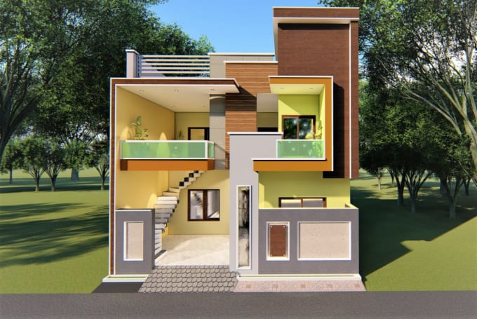 Gig Preview - Design and render 3d exteriors for your house