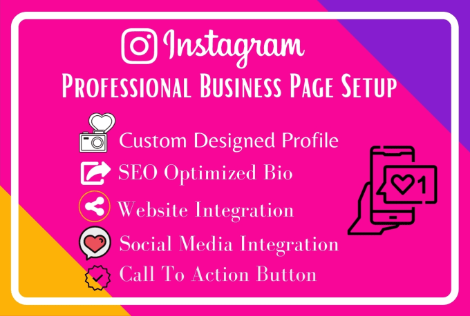 Gig Preview - Create instagram business page in 24hrs