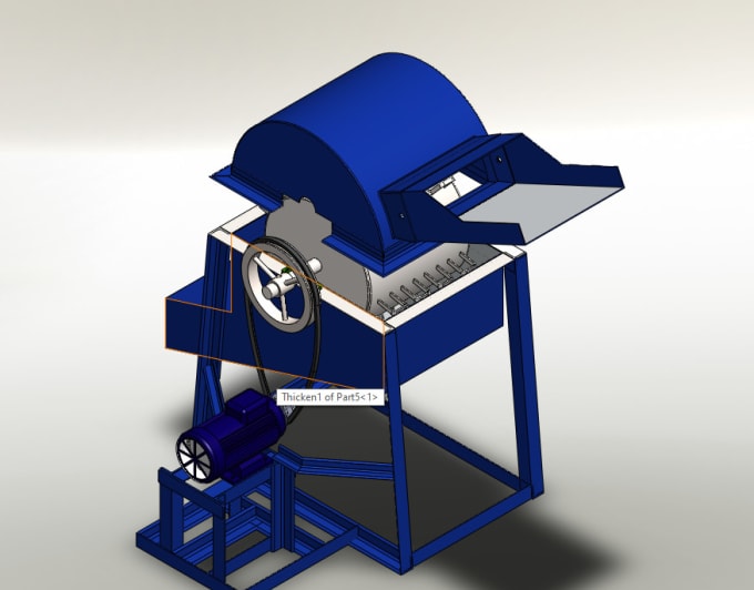 Gig Preview - Design 3d model of  mechanically driven groundnut pod picker