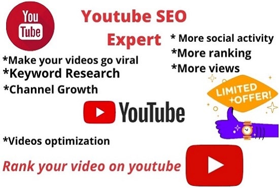 Gig Preview - Do best youtube video SEO for top ranking