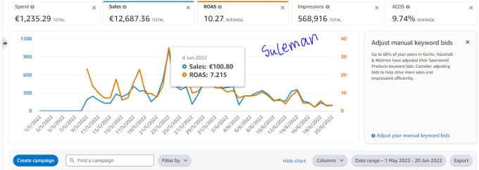 Gig Preview - Setup, mange and optimize your amazon PPC campaign