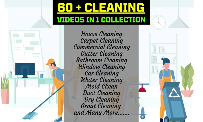 Gig Preview - Do cleaning service video or cleaning company promo video