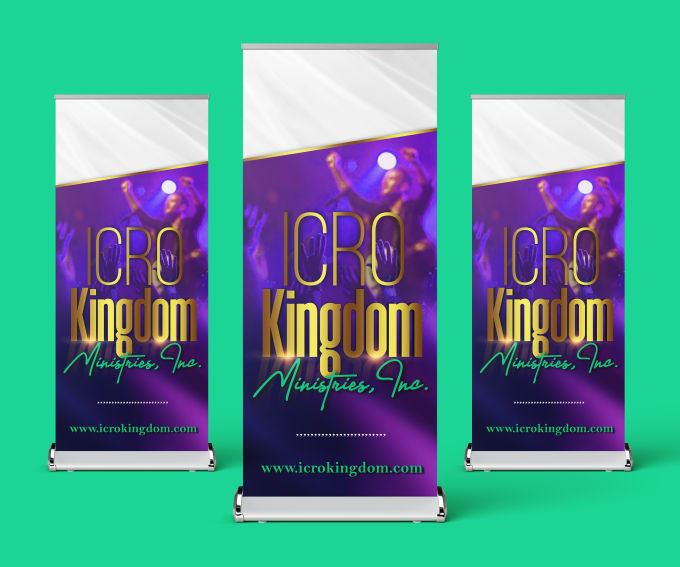 Gig Preview - Design a top notch church and business retractable banner