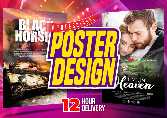 Gig Preview - Design movie poster, event poster, or any poster design