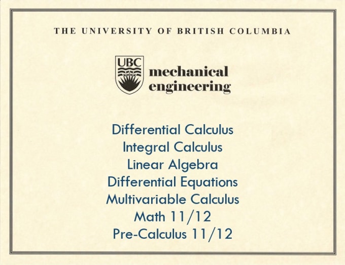 Gig Preview - Tutor calculus, pre calculus, and math