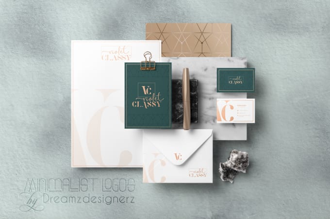 Gig Preview - Create text base minimalist and luxury logo with branding