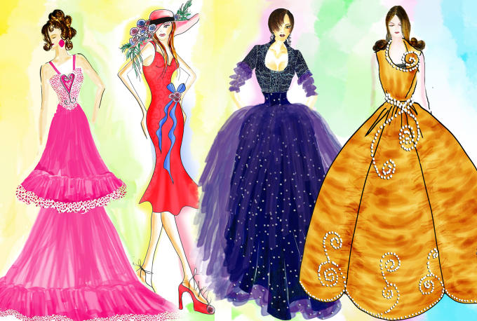 Gig Preview - Create stunning fashion illustrations and designs