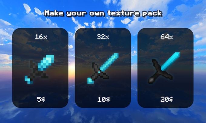 Gig Preview - Make your minecraft texture pack exactly as you want