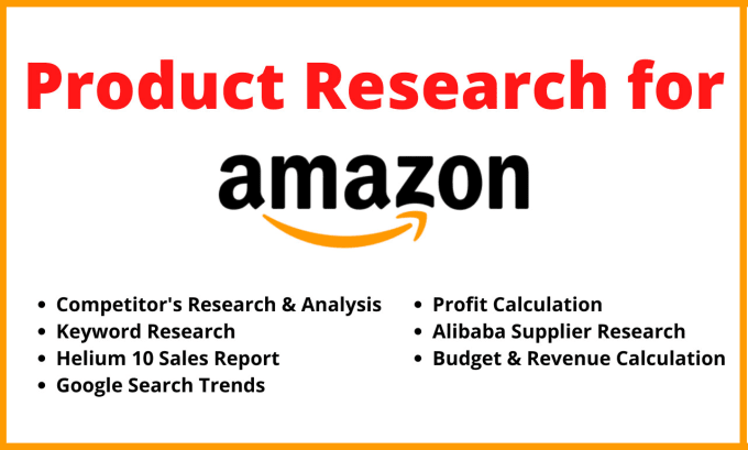 Gig Preview - Do amazon fba product research and alibaba supplier research