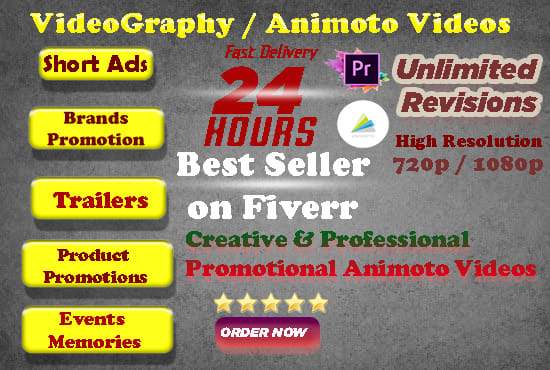 Gig Preview - Create promotional videos by using animoto