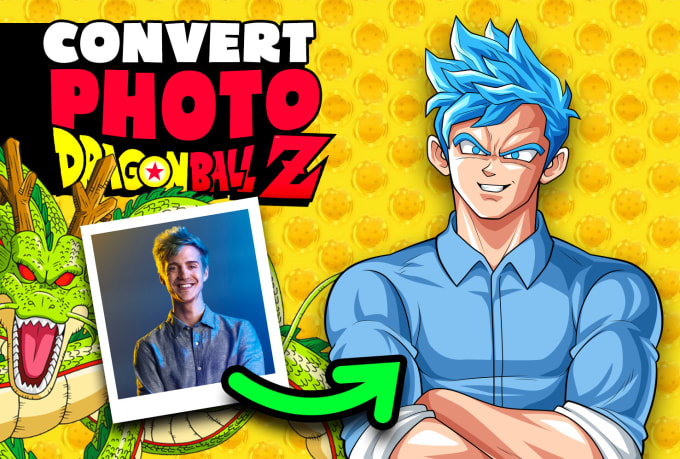 Gig Preview - Cartoon dragon ball base on your photo