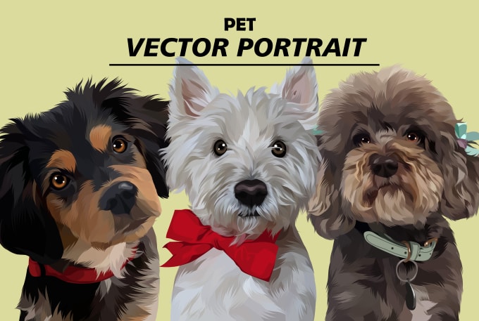 Gig Preview - Draw your pet into vector art in 24 hours