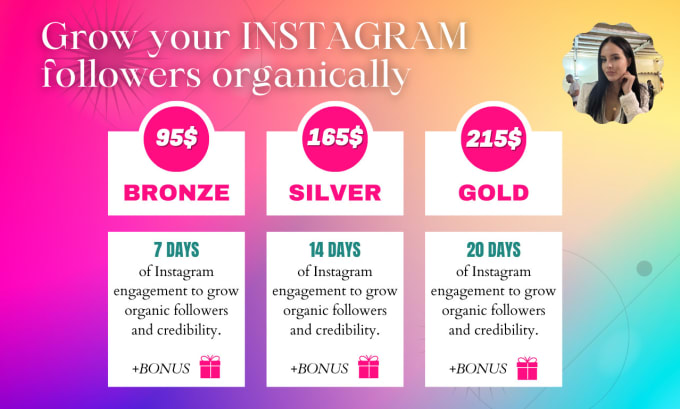 Gig Preview - Organically grow your instagram account