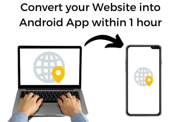 Gig Preview - Convert your website to android app using webview