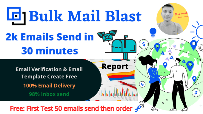 Gig Preview - Bulk email marketing or send bulk emails or bulk email blast