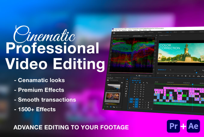 Gig Preview - Do professional video editing and color corrections