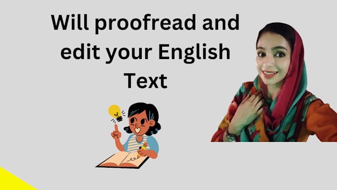 Gig Preview - Proofread and edit your english texts