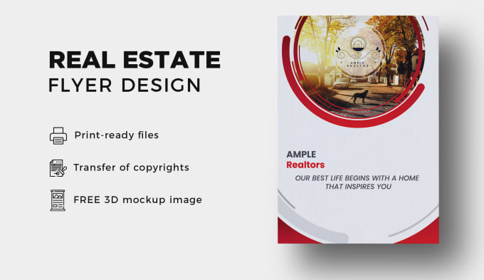 Gig Preview - Design a professional flyer for real estate, real estate flyer design