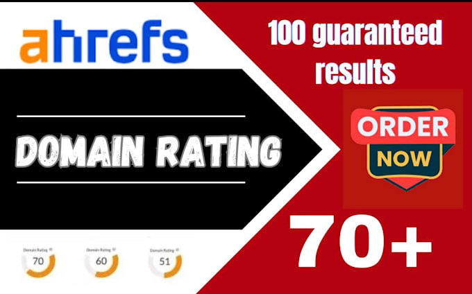 Gig Preview - Increase domain rating ahrefs dr70 using with dofollow SEO backlinks