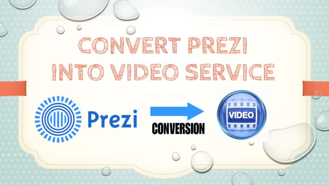 Gig Preview - Convert prezi into hd video and add music or voice