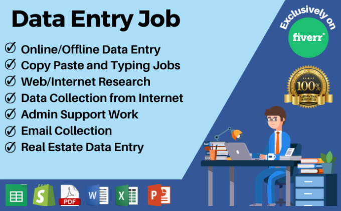 Gig Preview - Do data entry typing work data collection copypaste