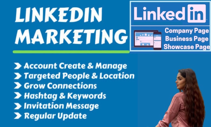 Gig Preview - Manage your linkedin account as well as leads generation for business marketing