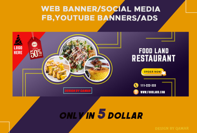 Gig Preview - Design amazing web banners,social media covers,ads