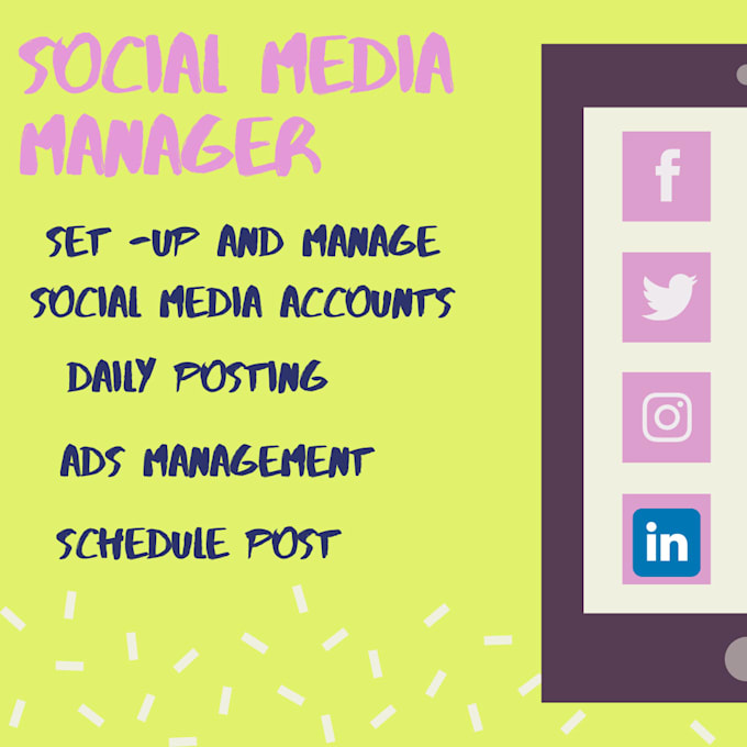 Gig Preview - Do social media management for you